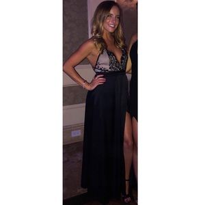 secret royal maxi dress black